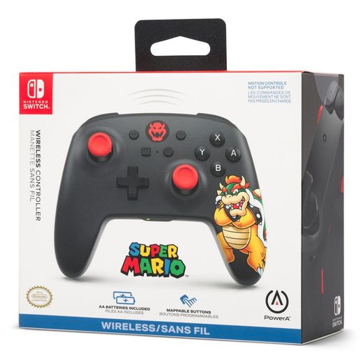 Mando Inalámbrico PowerA para Nintendo Switch - King Bowser