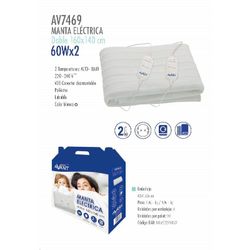 Couverture chauffante double 160x140cm