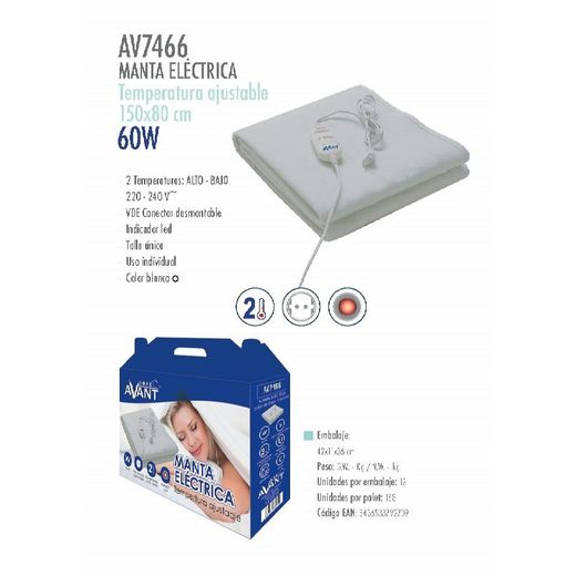 Couverture chauffante individuelle 150x80cm