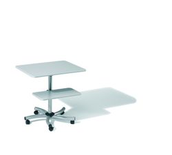 Mesa auxiliar de oficina regulable en altura