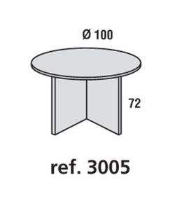 Mesa auxiliar pequeña de melamina