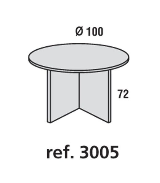 Mesa auxiliar pequeña de melamina