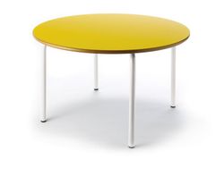 Mesa circular en dos diámetros y con infinidad de acabados