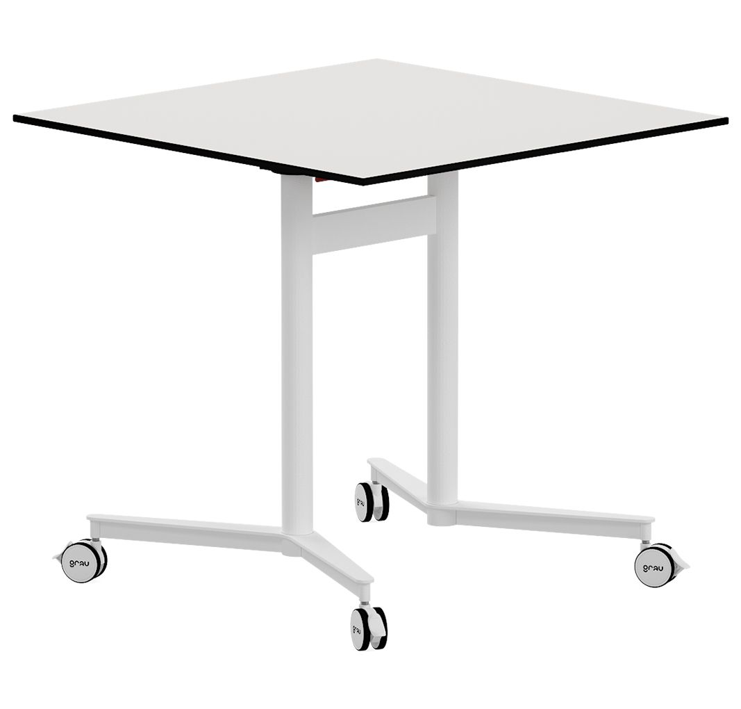 Mesa cuadrada TEAM SQ Rotulable. Dos tamaños y cinco tallas Mesa cuadrada TEAM SQ ROTULABLE de 70 x 70 cm. Talla 2