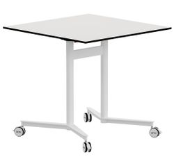 Mesa cuadrada TEAM SQ Rotulable. Dos tamaños y cinco tallas