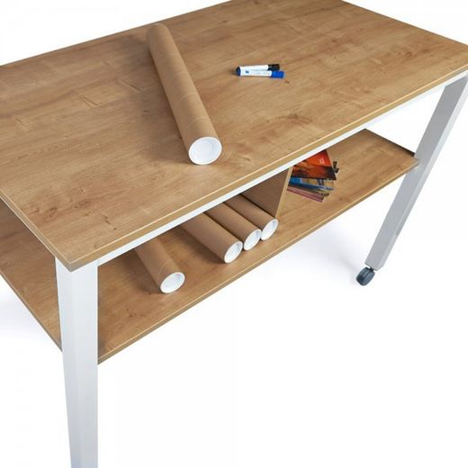 mesa de 2 níveis. 8 acabamentos