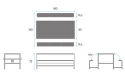 Mesa DUO 25. Ideal para comedores. Plegable
