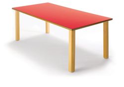 Mesa infantil de madera rectangular de 120 cm.