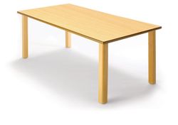 Mesa infantil de madera rectangular de 120 cm.