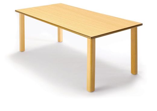 Mesa infantil de madera rectangular de 120 cm.