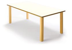Mesa infantil de madera rectangular de 120 cm.