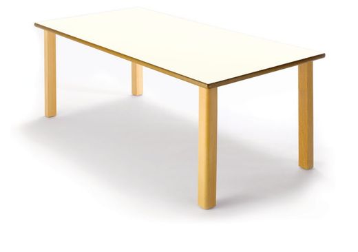 Mesa infantil de madera rectangular de 120 cm.