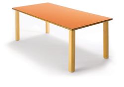 Mesa infantil de madera rectangular de 120 cm.