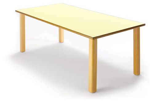 Mesa infantil de madera rectangular de 120 cm.