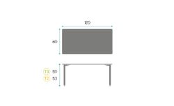 Mesa KIDDY R. 120 x 60 cm Dos tallas