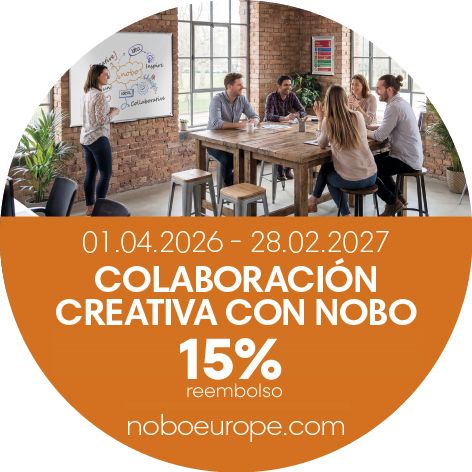 Mesa Nobo con ruedas para proyección multimedia - plataforma doble