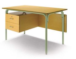 Mesa profesor 120 x70 cm con dos cajones y en distintos acabados
