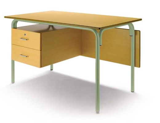 Mesa profesor 120 x70 cm con dos cajones y en distintos acabados