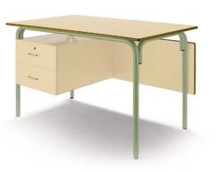 Mesa profesor 120 x70 cm con dos cajones y en distintos acabados