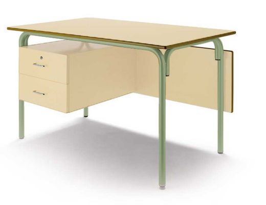 Mesa profesor 120 x70 cm con dos cajones y en distintos acabados
