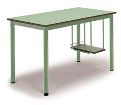 Table rectangulaire avec support cpu en deux tailles et différentes finitions