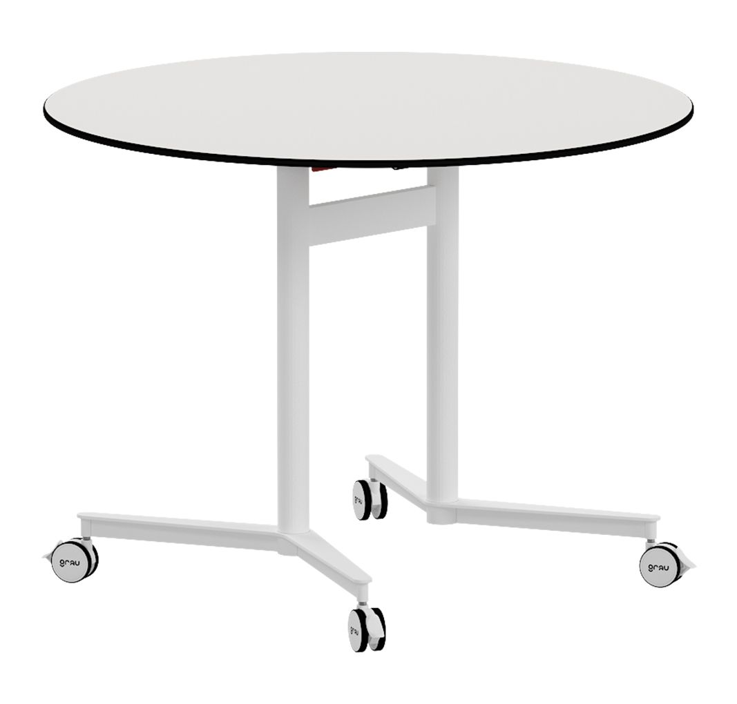 Mesa redonda TEAM Rotulable. Dos tamaños y cinco tallas Mesa redonda TEAM ROTULABLE de 100 cm. Talla 4