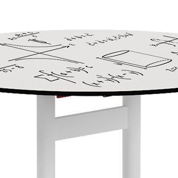 Mesa redonda TEAM Rotulable. Dos tamaños y cinco tallas