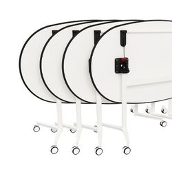 Mesa TWIST OVAL Rotulable. Dos tamaños y cinco tallas