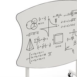 Mesa TWIST OVAL Rotulable. Dos tamaños y cinco tallas