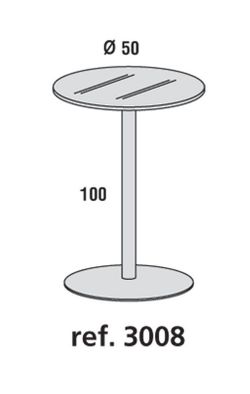 Mesas auxiliares de cristal y cromado