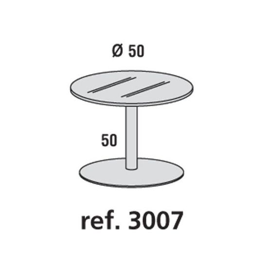 Mesas auxiliares de cristal y cromado
