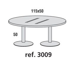 Mesas auxiliares de cristal y cromado