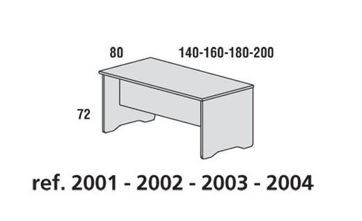 Mesas de oficina serie work