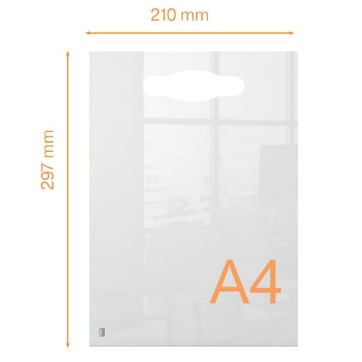 Bloc-notes de table portable Mini A4 en acrylique transparent Nobo Quadro Branco