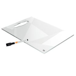 Bloc-notes de table portable Mini A4 en acrylique transparent Nobo Quadro Branco