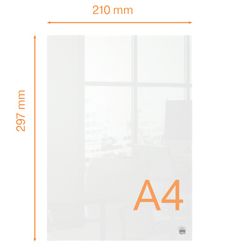 Bloc-notes de table Nobo A4 Mini en acrylique transparent