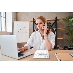 Pack de deux mini bloc-notes pour Nobo verre blanc quadro 230x152 mm