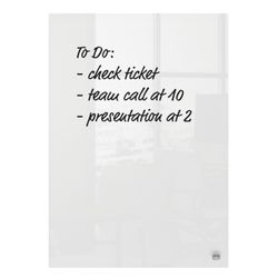 Pack de deux mini bloc-notes pour Nobo verre blanc quadro 230x152 mm