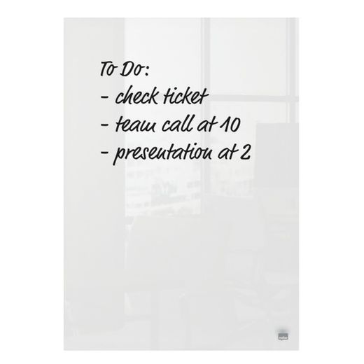 Pack de deux mini bloc-notes pour Nobo verre blanc quadro 230x152 mm