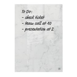 Pack de deux mini bloc-notes pour Nobo verre blanc quadro 230x152 mm