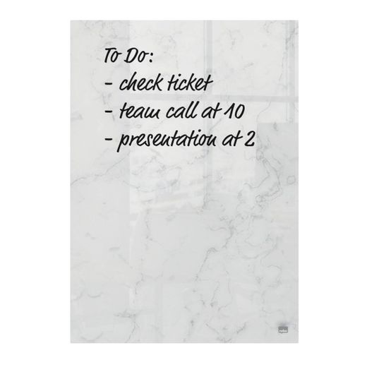 Pack de deux mini bloc-notes pour Nobo verre blanc quadro 230x152 mm