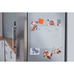 Nobo Mini Table ou Mur Semainier Transparent Acrylique Blanc Quadro Planner A3