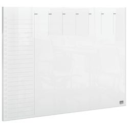 Mini planificador de pizarra acrílica transparente Nobo semanal A4 de sobremesa o montado en pared