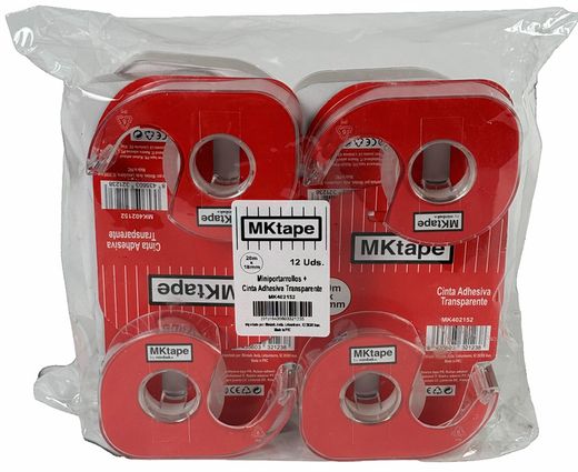 Mini Portarrollos con Cinta Transparente