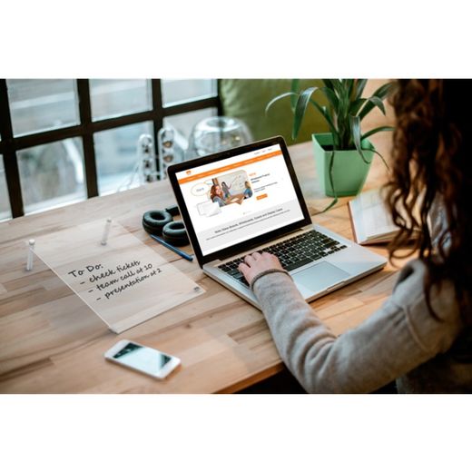 Nobo Quadro Branco Mini bloc-notes incliné en acrylique transparent A4.