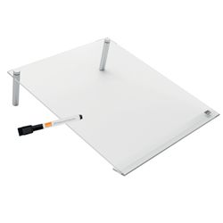 Nobo Quadro Branco Mini bloc-notes incliné en acrylique transparent A4.