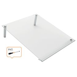 Nobo Quadro Branco Mini bloc-notes incliné en acrylique transparent A4.