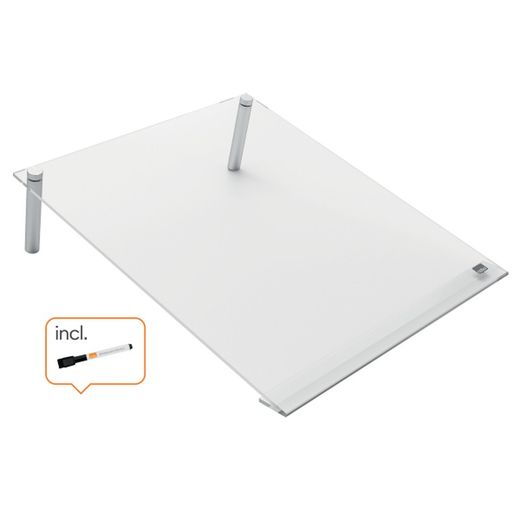 Nobo Quadro Branco Mini bloc-notes incliné en acrylique transparent A4.