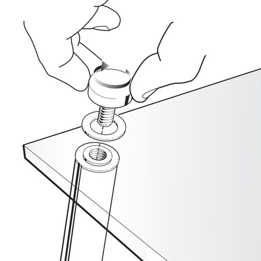 Nobo Quadro Branco Mini bloc-notes incliné en acrylique transparent A4.