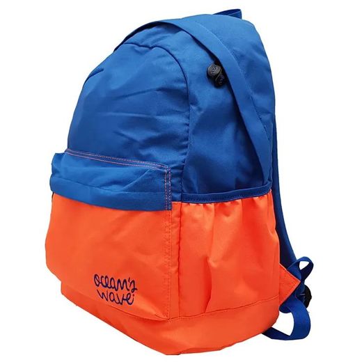 Mochila da série de dois tons Azul/Laranja